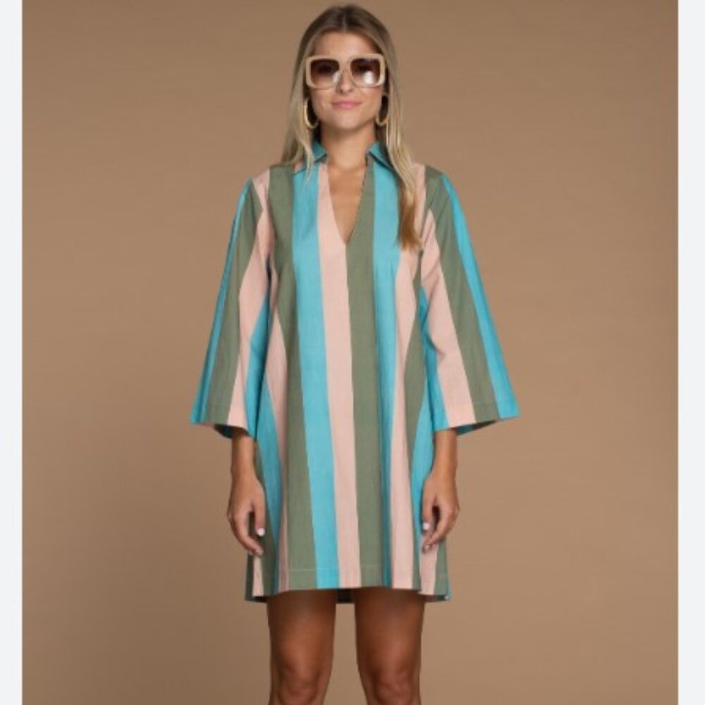 Olivia James Taylor Dress, Julep Stripe XS
